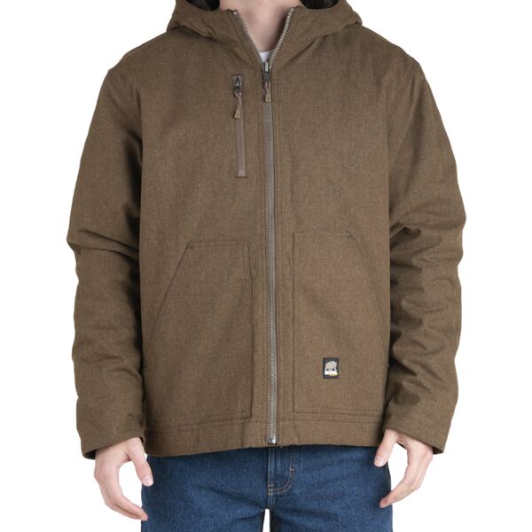 Men's Heathered Modern Hooded Jacket Thumbnail