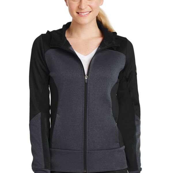 Women's Tech Fleece Colorblock Full Zip Hooded Jacket Thumbnail