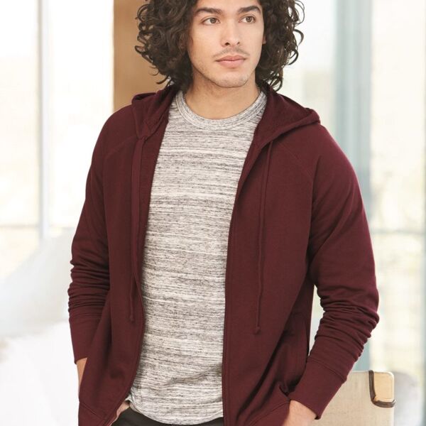 Vintage French Terry Hooded Full-Zip Raglan Sweatshirt Thumbnail