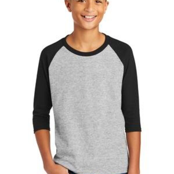 Heavy Cotton  Youth 3/4 Sleeve Raglan T Shirt Thumbnail