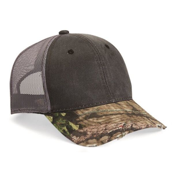 Distressed Camo Mesh-Back Cap Thumbnail
